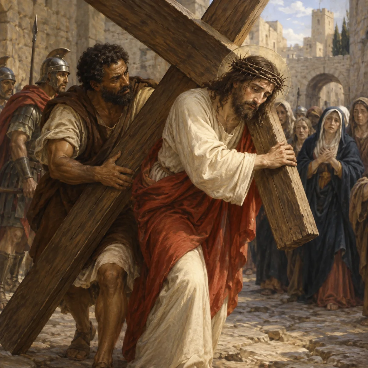 Jesus carrega a Cruz